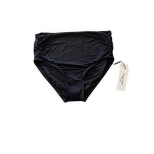 Calvin Klein Women's Black Convertible Ruched Bikini Bottoms Size XS NWT $58